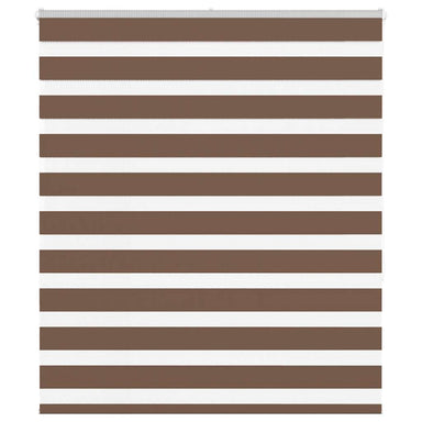 Zebra rolgordijn 125x150 cm stofbreedte 120,9cm polyester bruin