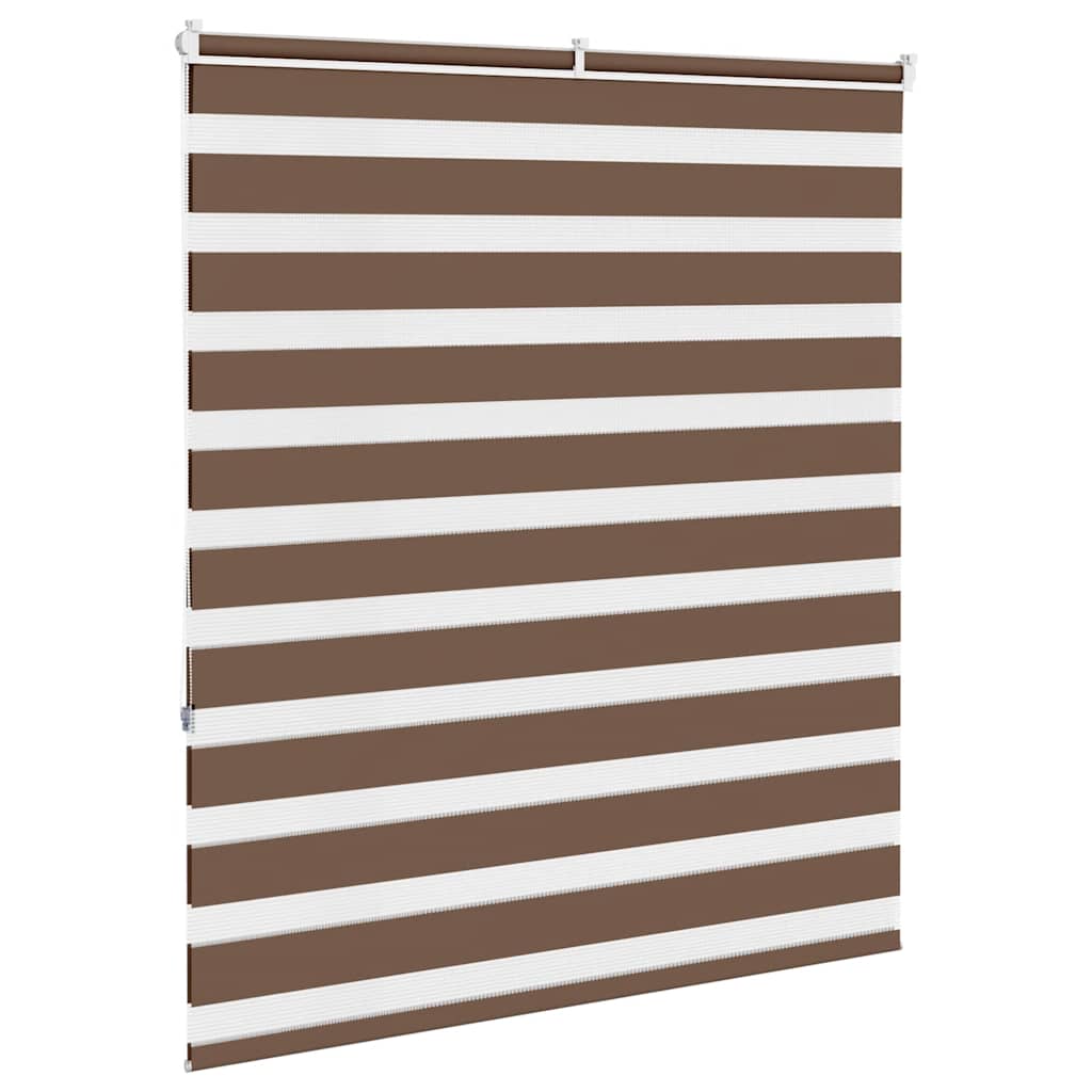 Zebra rolgordijn 125x150 cm stofbreedte 120,9cm polyester bruin