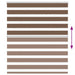 Zebra rolgordijn 125x150 cm stofbreedte 120,9cm polyester bruin