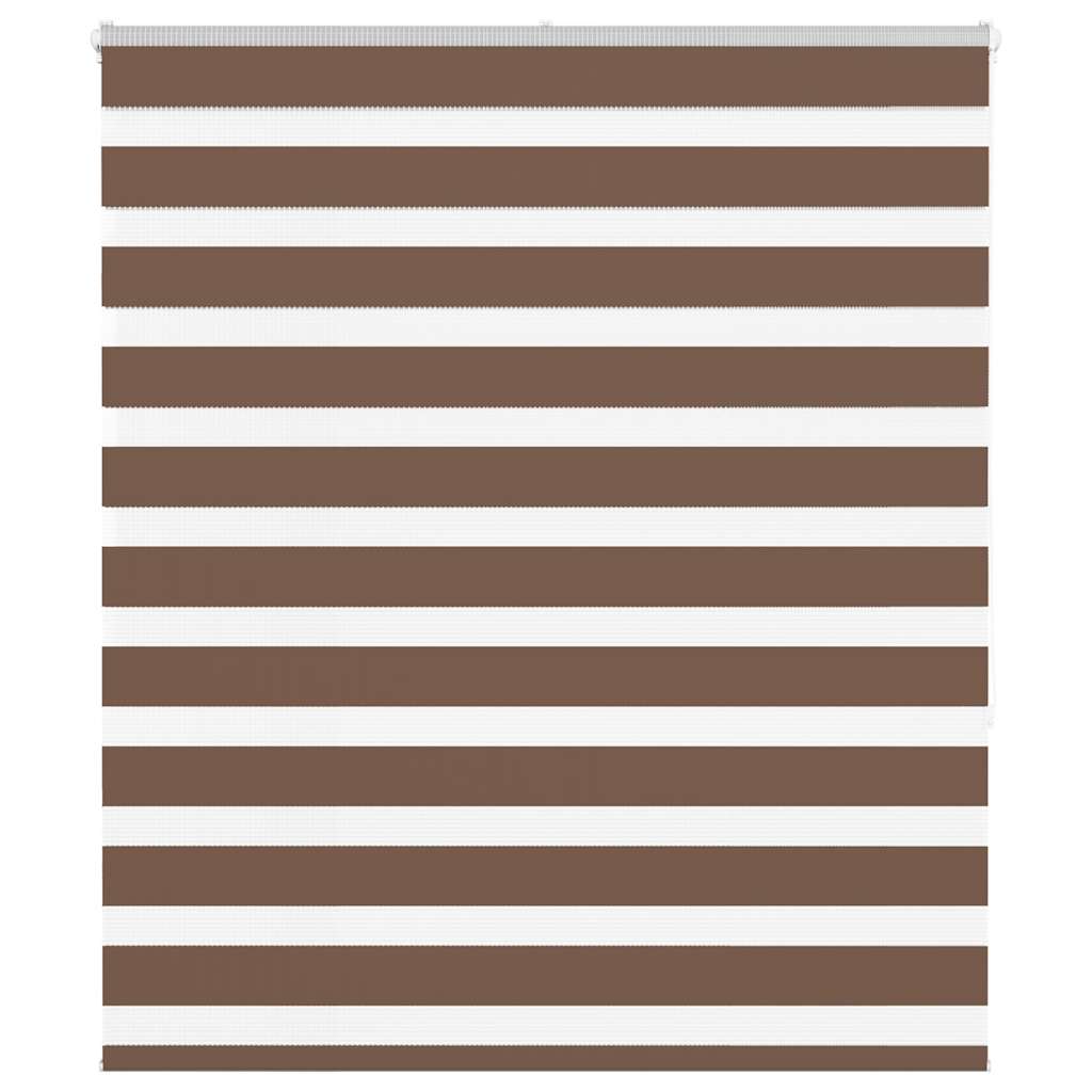 Zebra rolgordijn 135x150 cm stofbreedte 130,9cm polyester bruin