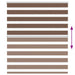 Zebra rolgordijn 135x150 cm stofbreedte 130,9cm polyester bruin