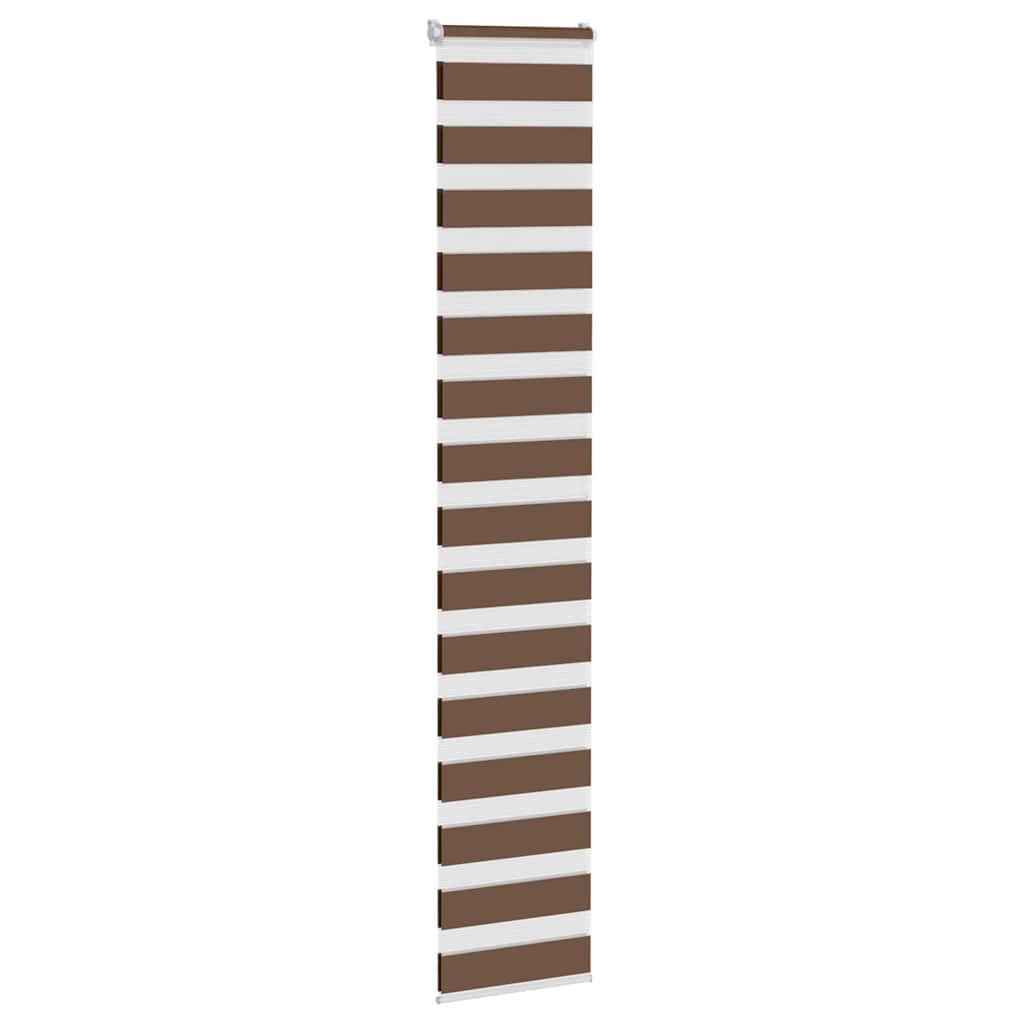 Zebra rolgordijn 40x200 cm stofbreedte 35,9 cm polyester bruin