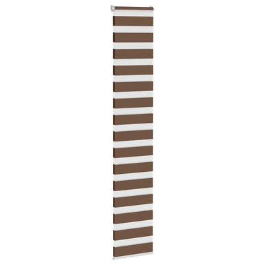 Zebra rolgordijn 40x200 cm stofbreedte 35,9 cm polyester bruin