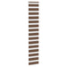 Zebra rolgordijn 40x200 cm stofbreedte 35,9 cm polyester bruin