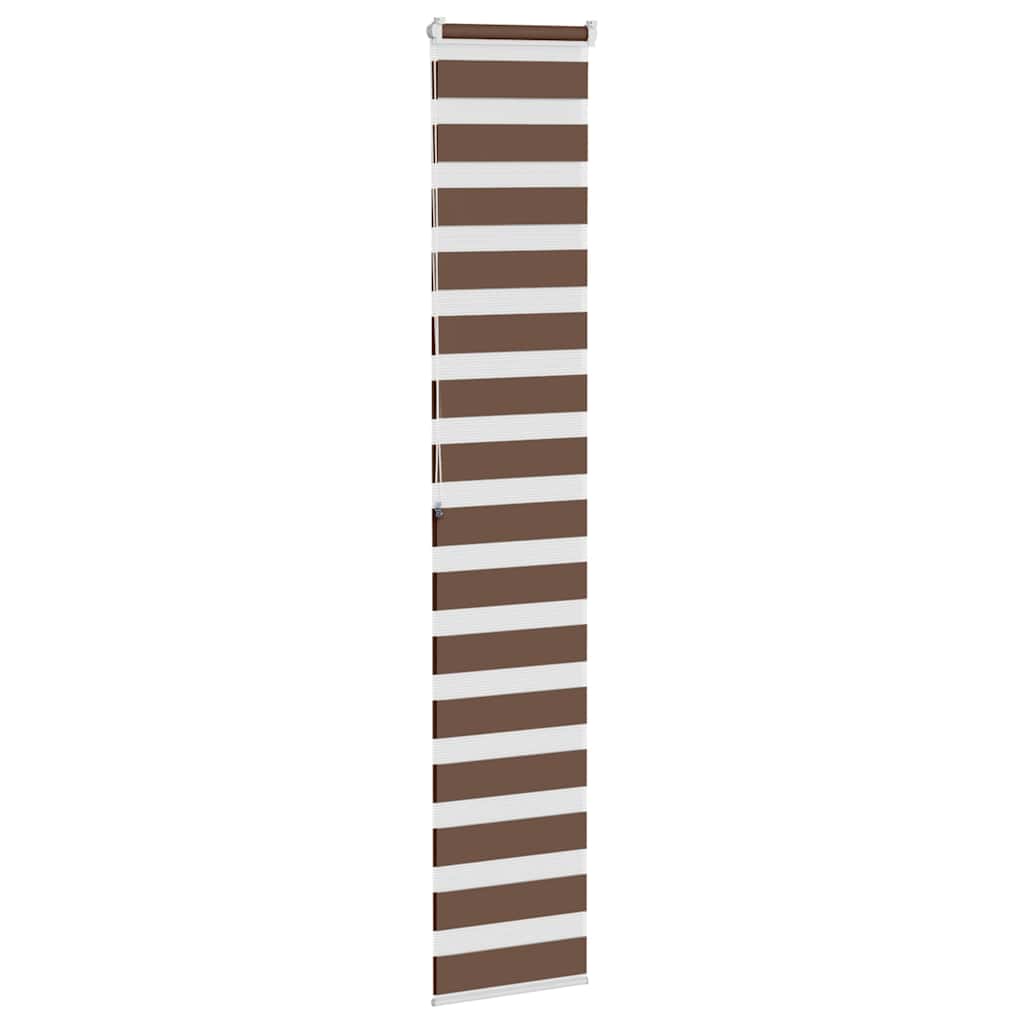 Zebra rolgordijn 40x200 cm stofbreedte 35,9 cm polyester bruin