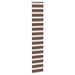 Zebra rolgordijn 50x200 cm stofbreedte 45,9cm polyester bruin