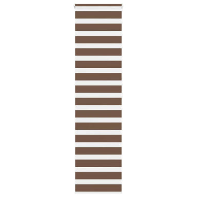 Zebra rolgordijn 55x200 cm stofbreedte 50,9 cm polyester bruin
