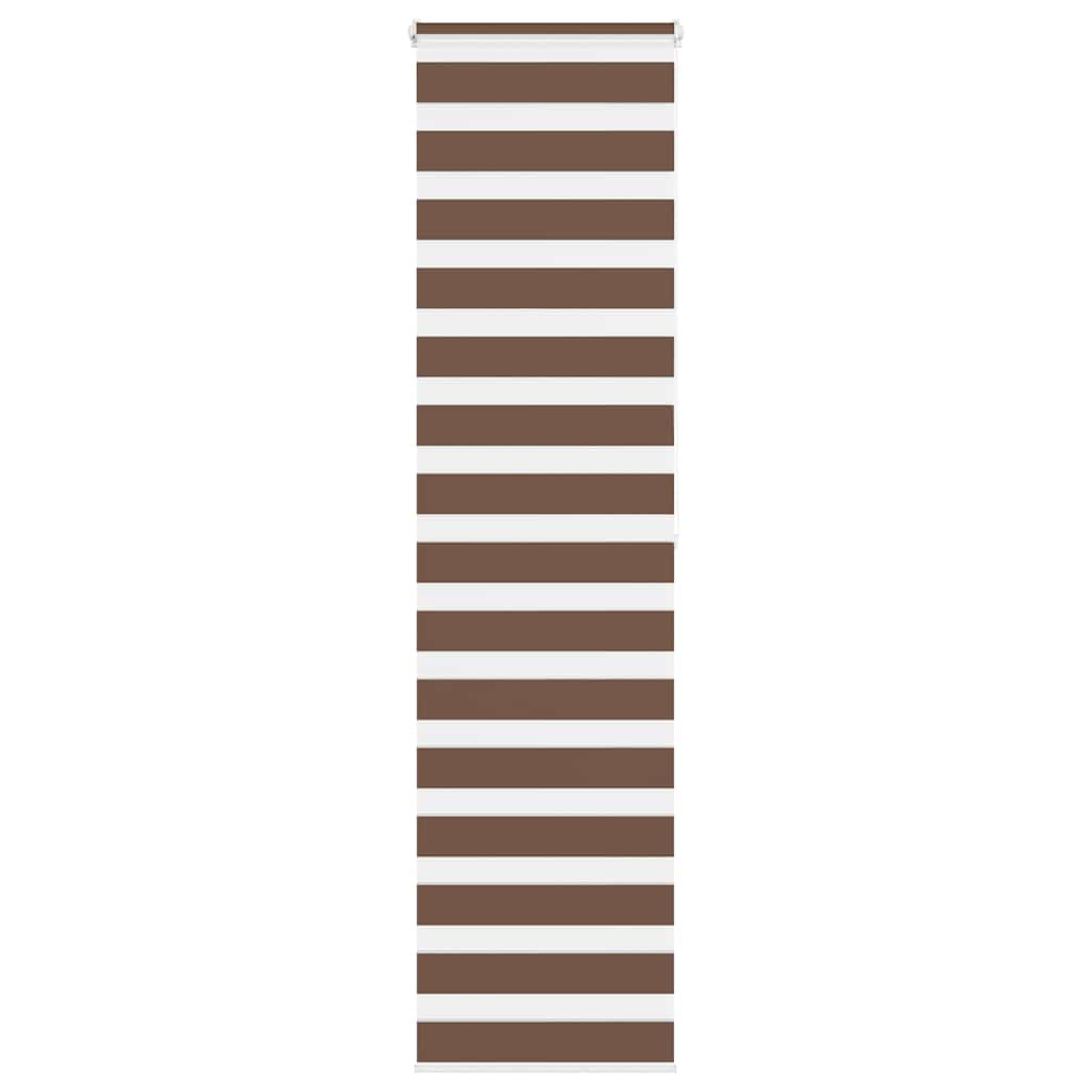 Zebra rolgordijn 60x200 cm stofbreedte 55,9 cm polyester bruin