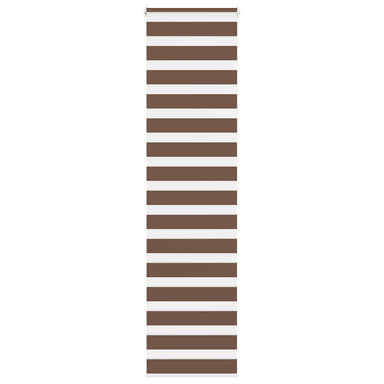 Zebra rolgordijn 60x200 cm stofbreedte 55,9 cm polyester bruin
