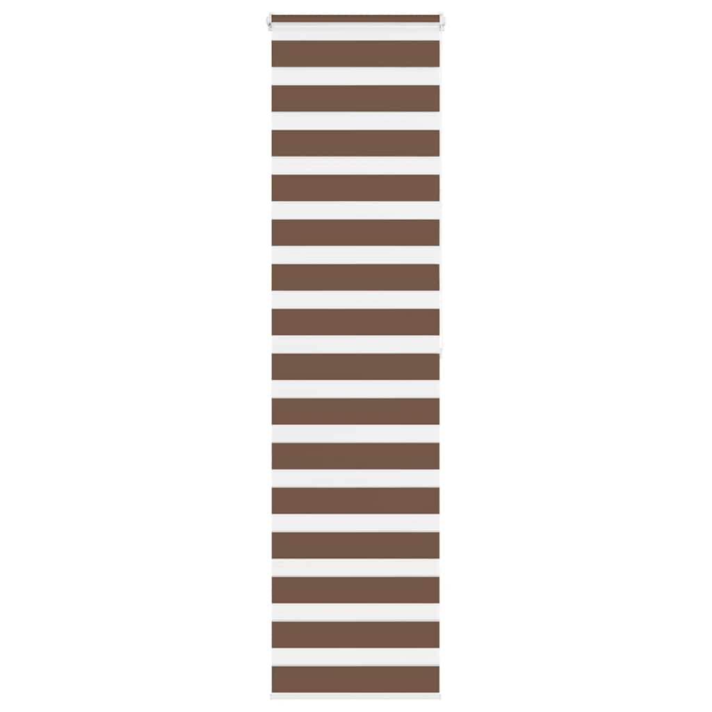 Zebra rolgordijn 65x200 cm stofbreedte 60,9 cm polyester bruin