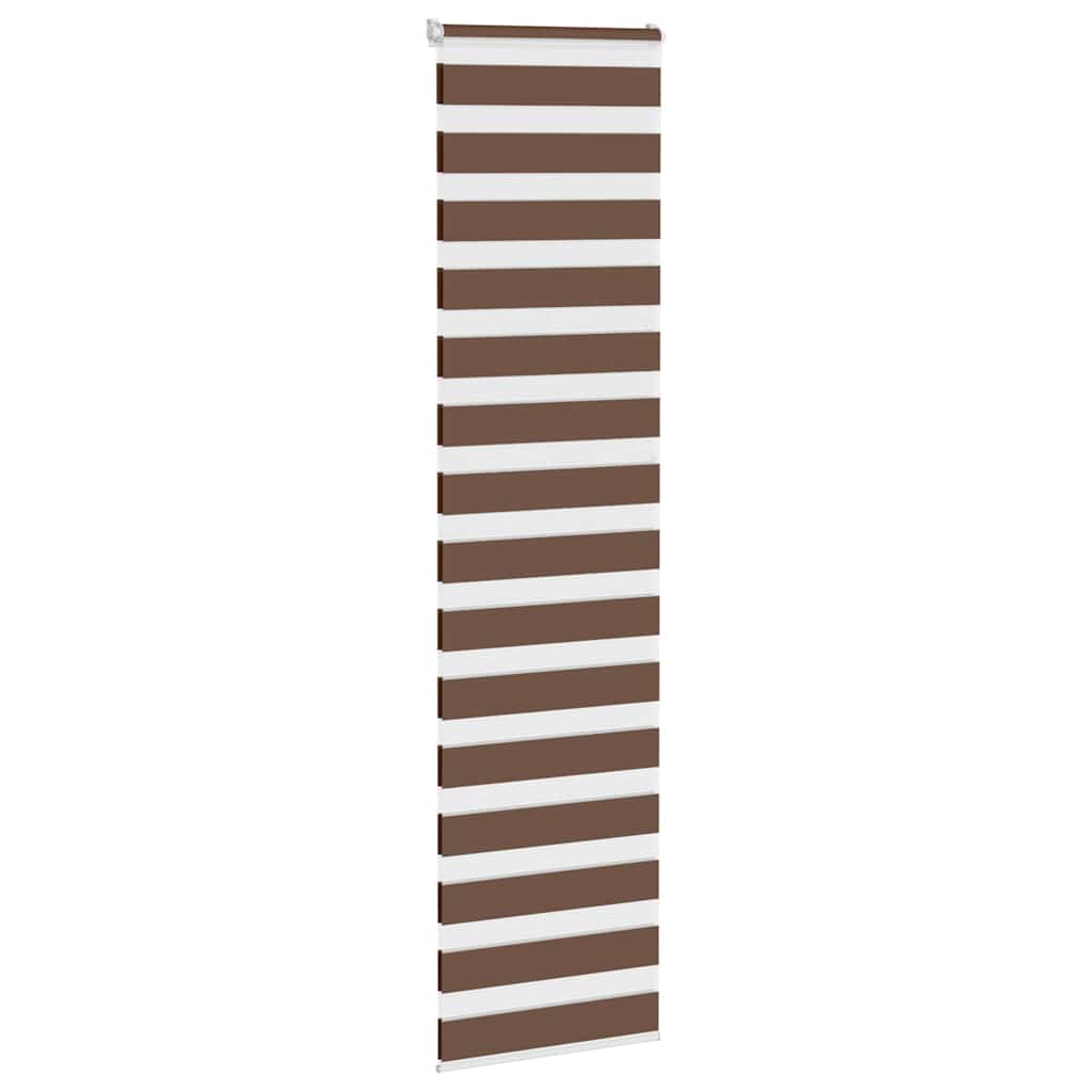 Zebra rolgordijn 65x200 cm stofbreedte 60,9 cm polyester bruin