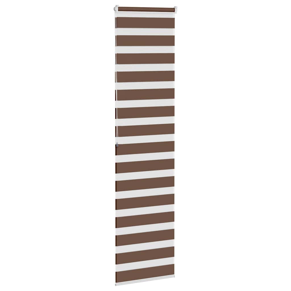 Zebra rolgordijn 65x200 cm stofbreedte 60,9 cm polyester bruin