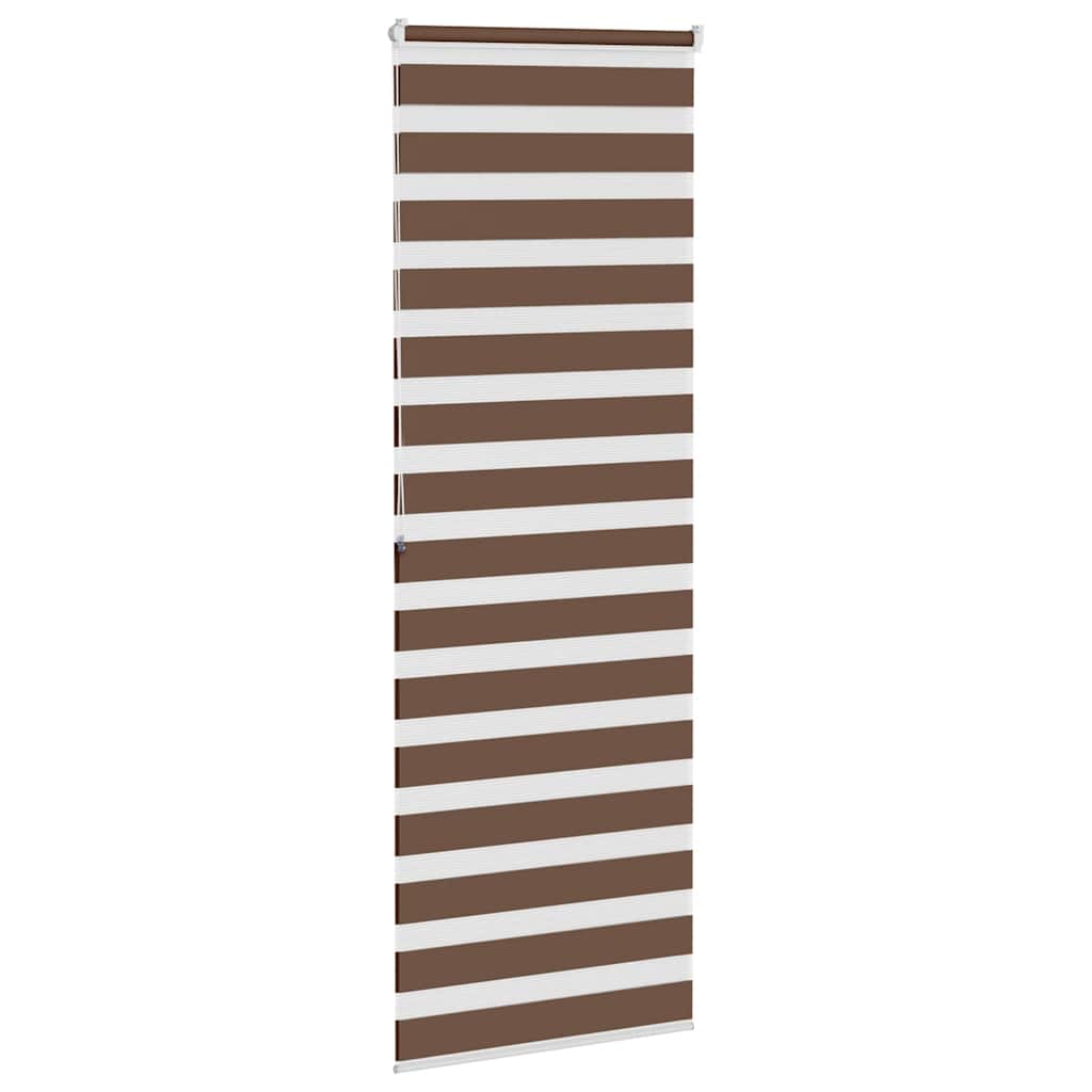 Zebra rolgordijn 85x200 cm stofbreedte 80,9 cm polyester bruin