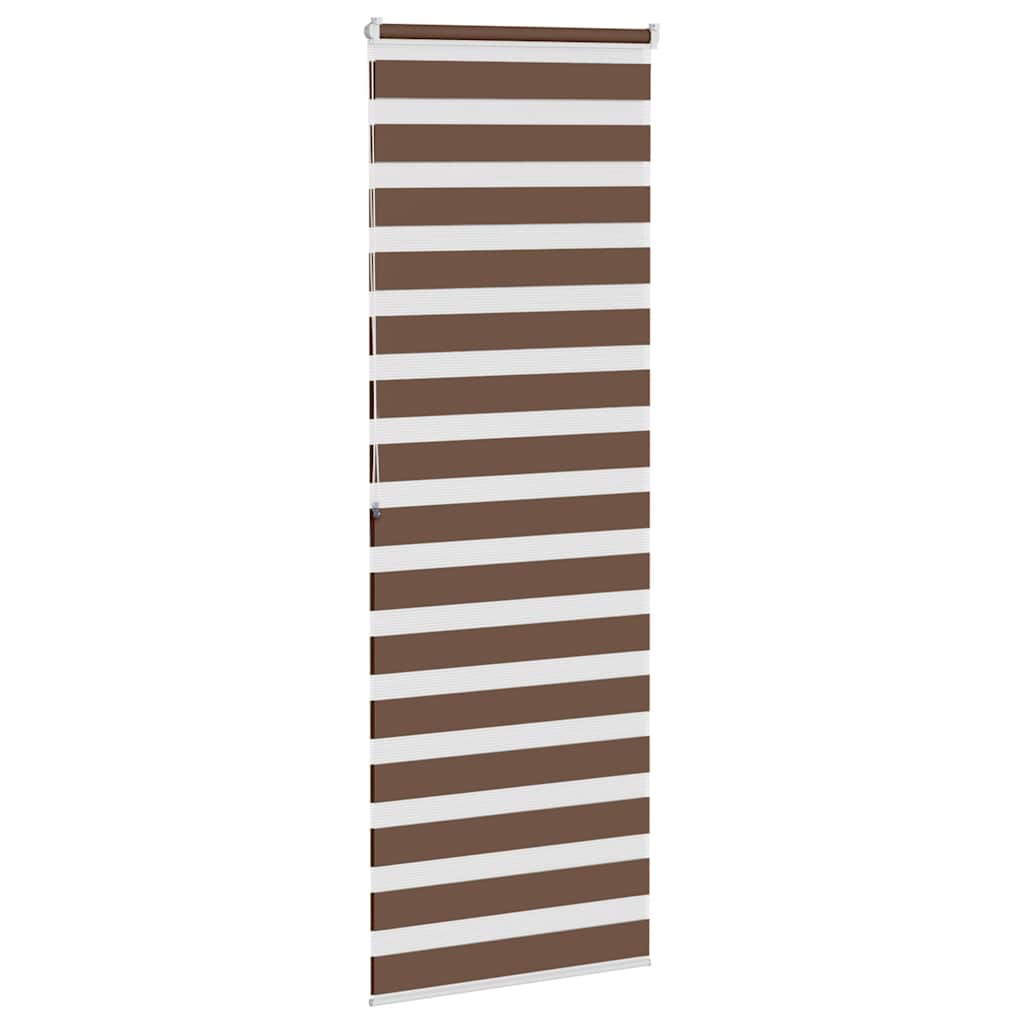 Zebra rolgordijn 90x200 cm stofbreedte 85,9 cm polyester bruin