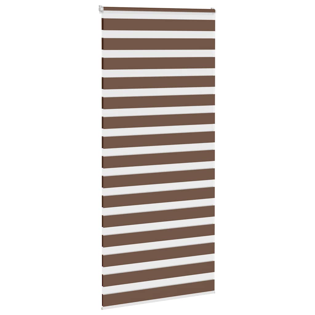 Zebra rolgordijn 95x200 cm stofbreedte 90,9 cm polyester bruin