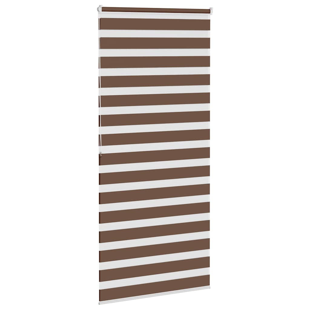 Zebra rolgordijn 95x200 cm stofbreedte 90,9 cm polyester bruin