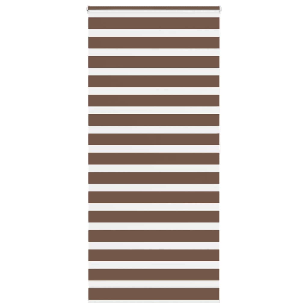 Zebra rolgordijn 105x200 cm stofbreedte 100,9cm polyester bruin