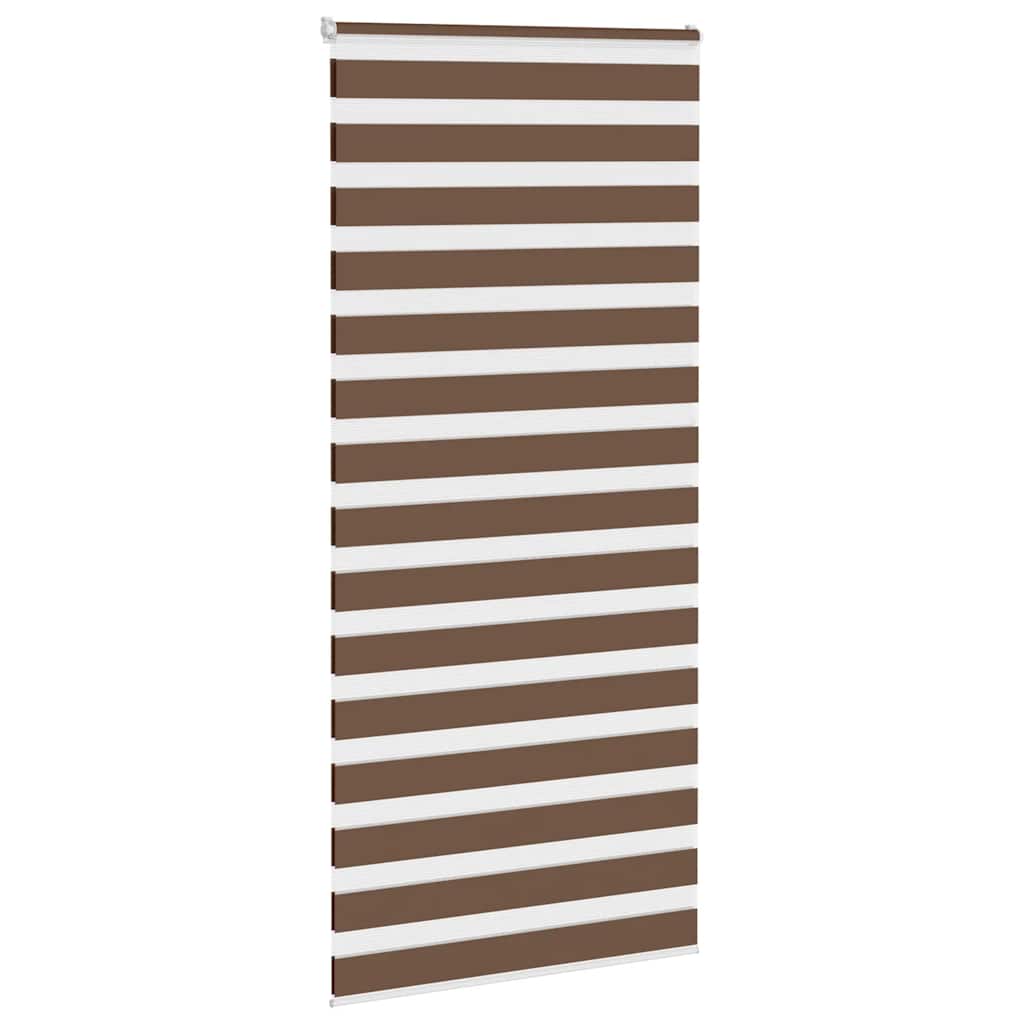Zebra rolgordijn 110x200 cm stofbreedte 105,9cm polyester bruin