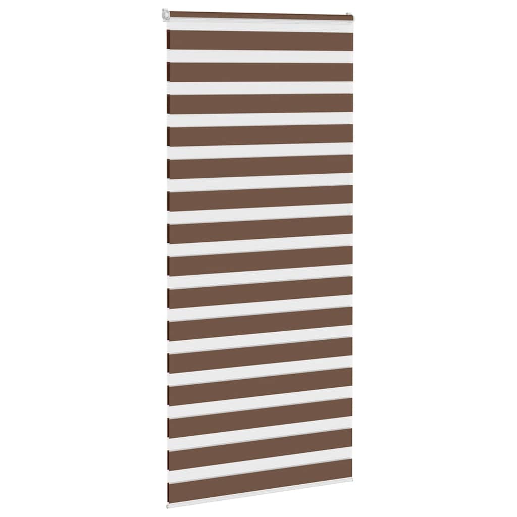 Zebra rolgordijn 115x200 cm stofbreedte 110,9cm polyester bruin