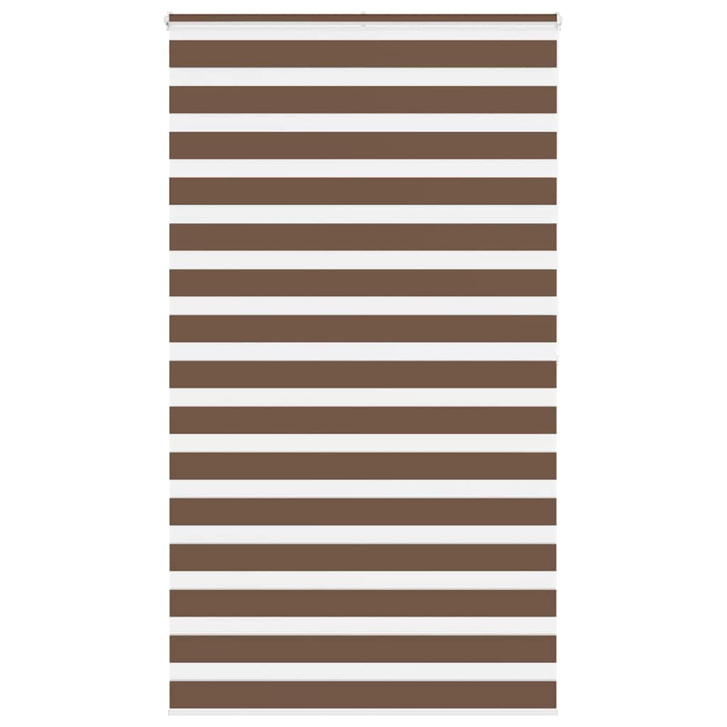 Zebra rolgordijn 120x200 cm stofbreedte 115,9cm polyester bruin