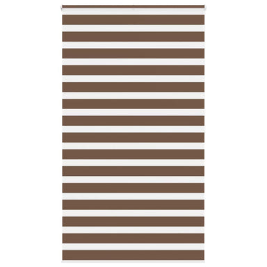 Zebra rolgordijn 120x200 cm stofbreedte 115,9cm polyester bruin