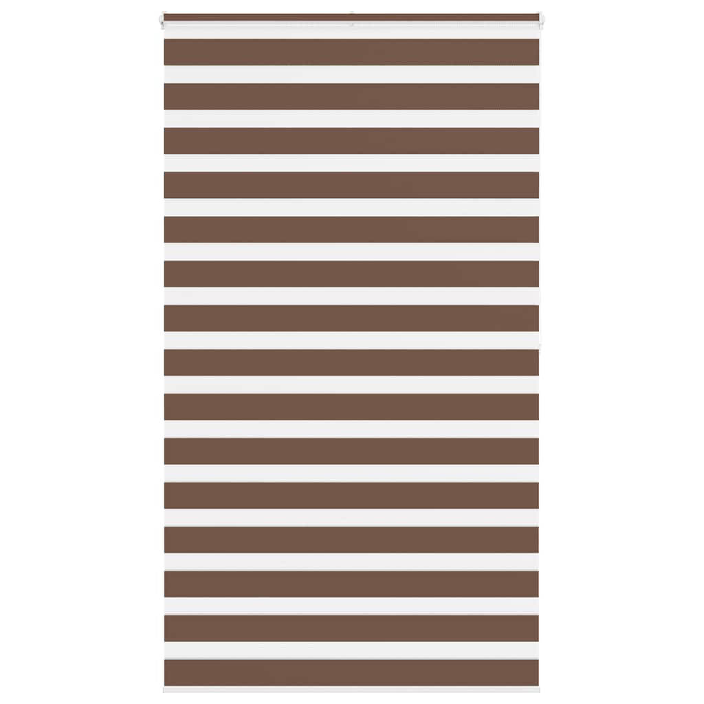 Zebra rolgordijn 125x200 cm stofbreedte 120,9cm polyester bruin