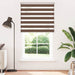 Zebra rolgordijn 125x200 cm stofbreedte 120,9cm polyester bruin