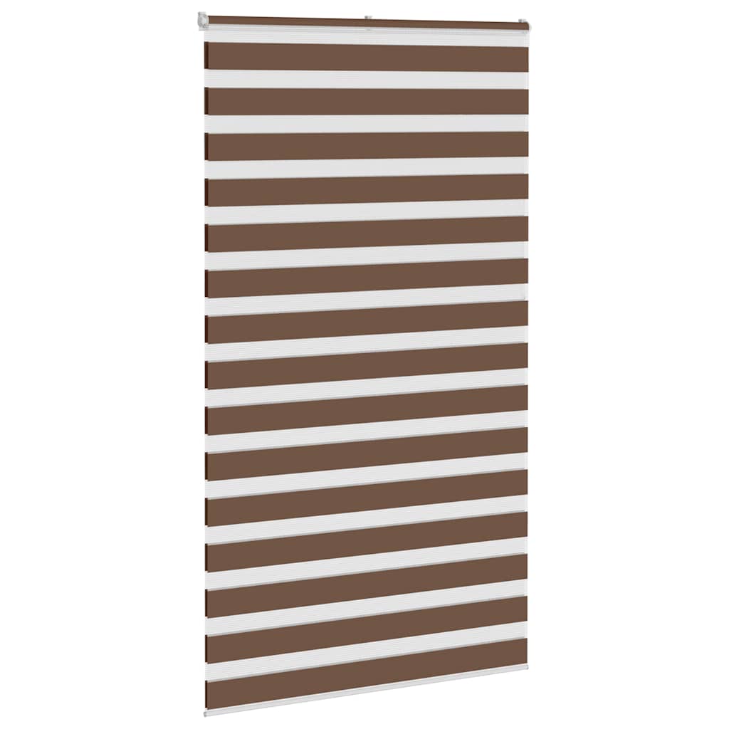 Zebra rolgordijn 125x200 cm stofbreedte 120,9cm polyester bruin