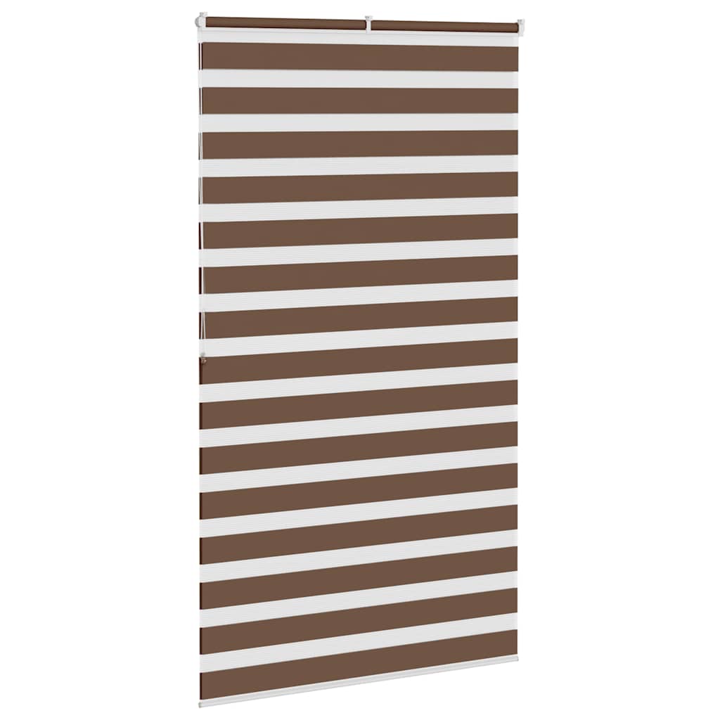 Zebra rolgordijn 125x200 cm stofbreedte 120,9cm polyester bruin