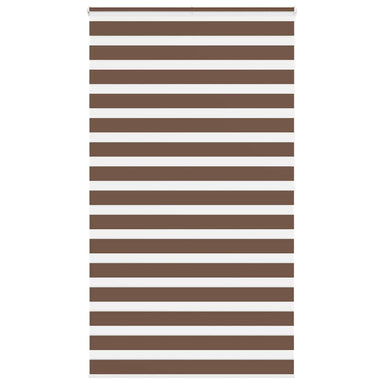 Zebra rolgordijn 130x200 cm stofbreedte 125,9cm polyester bruin