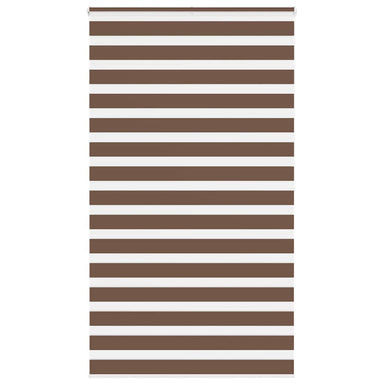 Zebra rolgordijn 135x200 cm stofbreedte 130,9cm polyester bruin