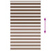 Zebra rolgordijn 140x200 cm stofbreedte 135,9cm polyester bruin
