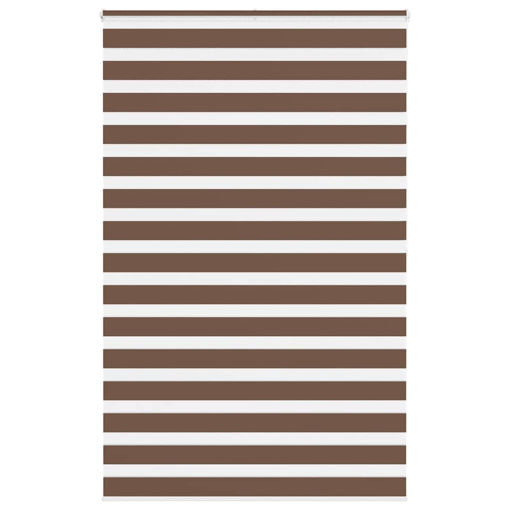 Zebra rolgordijn 145x200 cm stofbreedte 140,9cm polyester bruin