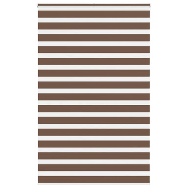 Zebra rolgordijn 145x200 cm stofbreedte 140,9cm polyester bruin