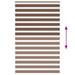 Zebra rolgordijn 145x200 cm stofbreedte 140,9cm polyester bruin