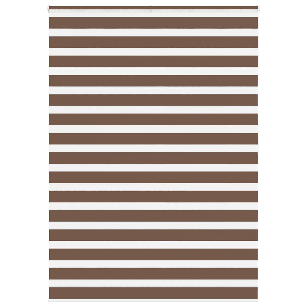 Zebra rolgordijn 155x200 cm stofbreedte 150,9cm polyester bruin