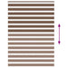 Zebra rolgordijn 155x200 cm stofbreedte 150,9cm polyester bruin