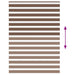 Zebra rolgordijn 160x200 cm stofbreedte 155,9cm polyester bruin