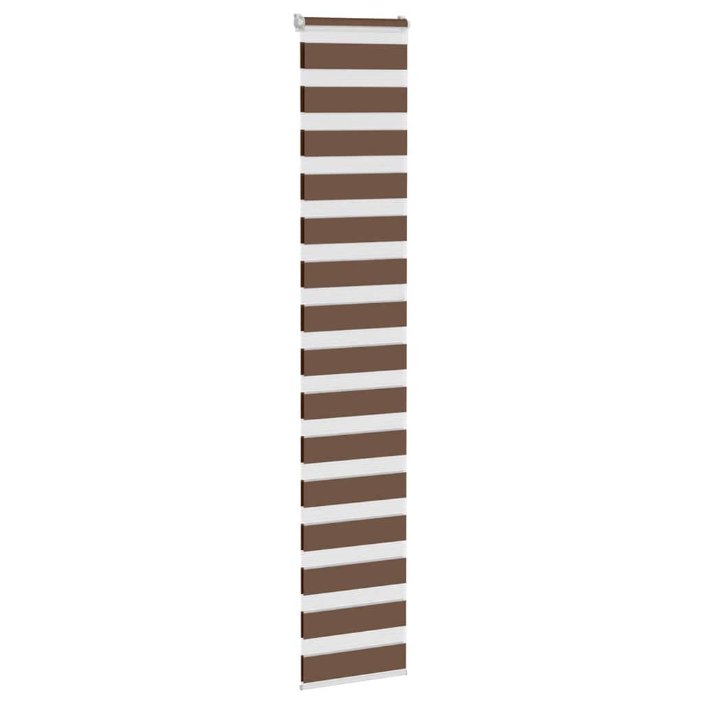 Zebra rolgordijn 40x230 cm stofbreedte 35,9 cm polyester bruin