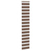 Zebra rolgordijn 40x230 cm stofbreedte 35,9 cm polyester bruin