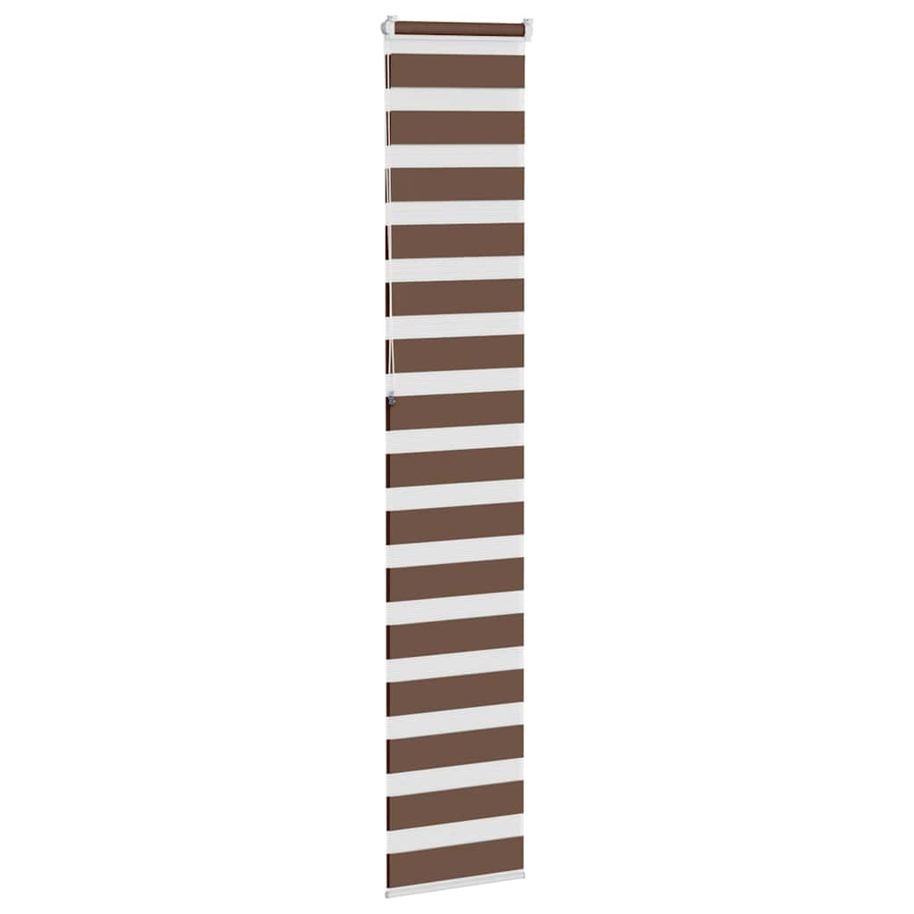Zebra rolgordijn 40x230 cm stofbreedte 35,9 cm polyester bruin