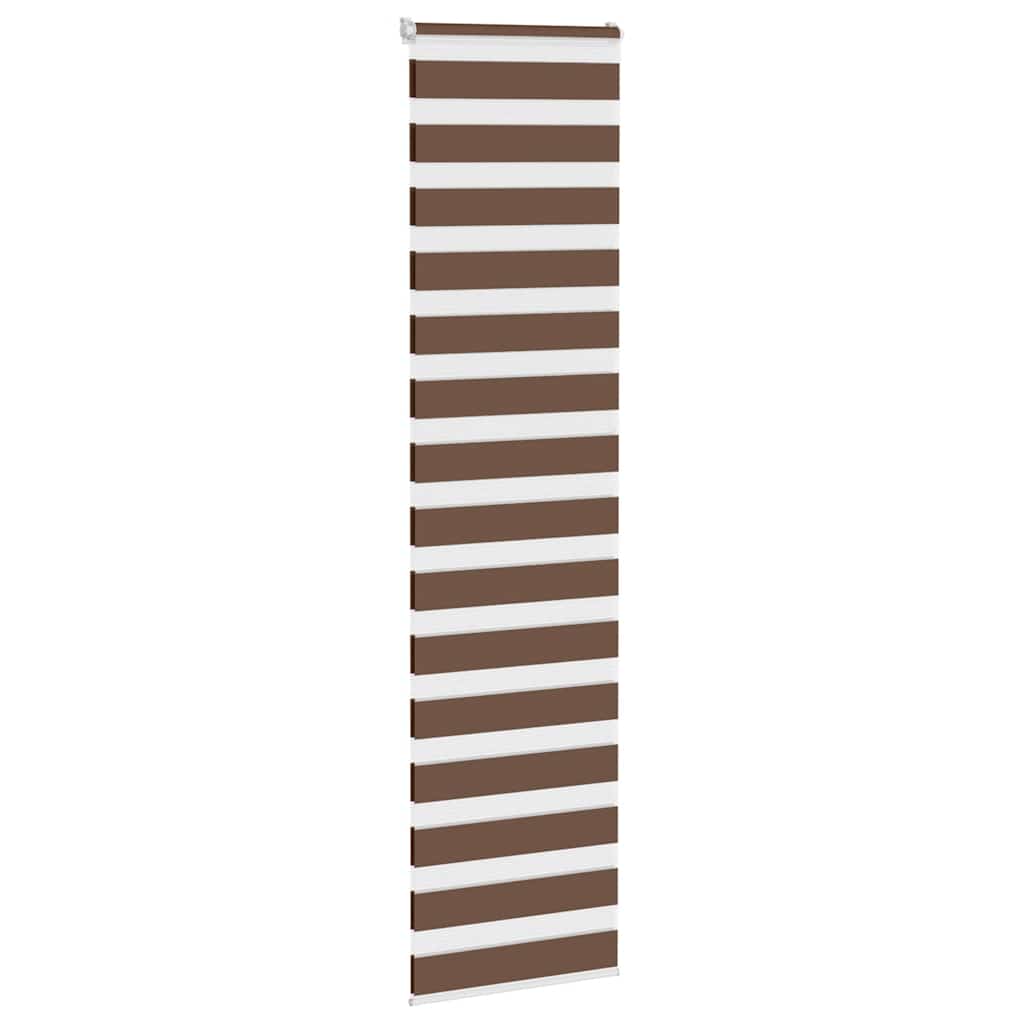Zebra rolgordijn 55x230 cm stofbreedte 50,9 cm polyester bruin