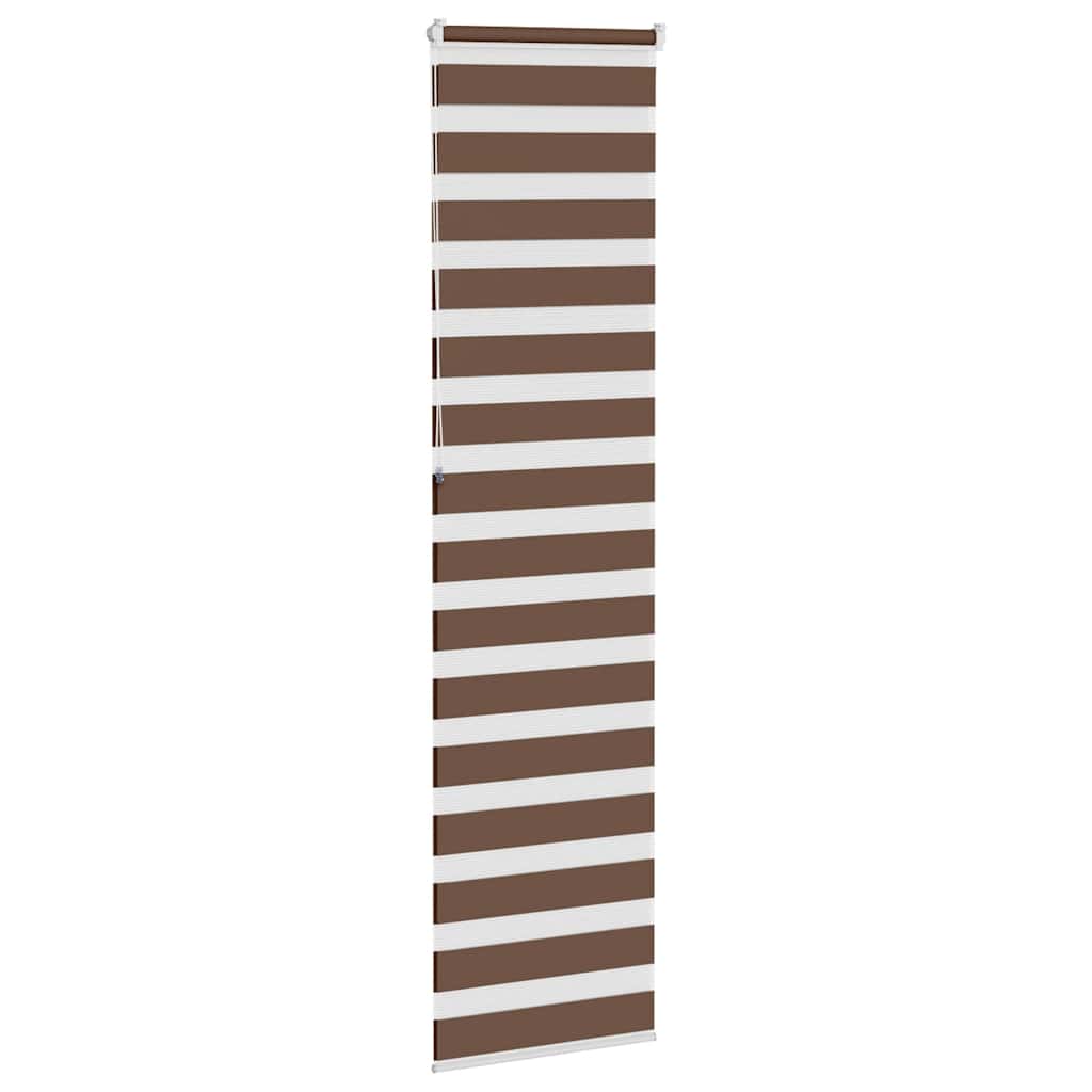 Zebra rolgordijn 55x230 cm stofbreedte 50,9 cm polyester bruin