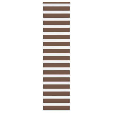 Zebra rolgordijn 65x230 cm stofbreedte 60,9 cm polyester bruin