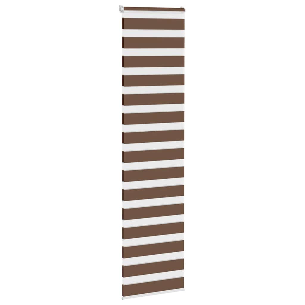Zebra rolgordijn 65x230 cm stofbreedte 60,9 cm polyester bruin