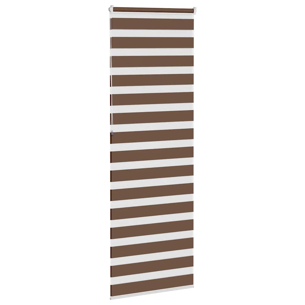 Zebra rolgordijn 75x230 cm stofbreedte 70,9 cm polyester bruin