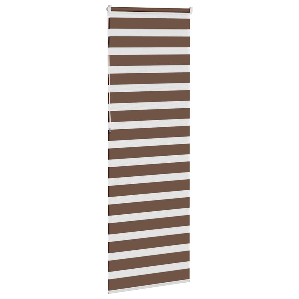 Zebra rolgordijn 80x230 cm stofbreedte 75,9 cm polyester bruin