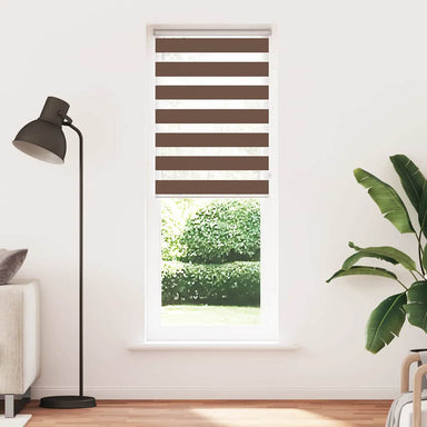 Zebra rolgordijn 85x230 cm stofbreedte 80,9 cm polyester bruin