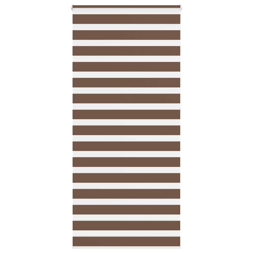 Zebra rolgordijn 100x230 cm stofbreedte 95,9 cm polyester bruin