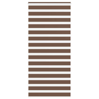 Zebra rolgordijn 100x230 cm stofbreedte 95,9 cm polyester bruin
